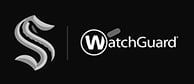 Seattle Kraken and WatchGuard logos in black and white